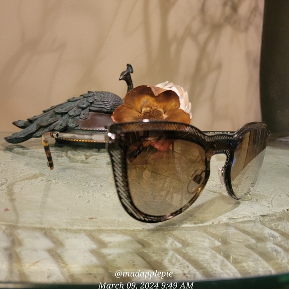 Valentino Women's VA2018 Fashion Cat Eye Sunglasses Metal Mesh Luxury Summer #55 - Picture 5 of 17